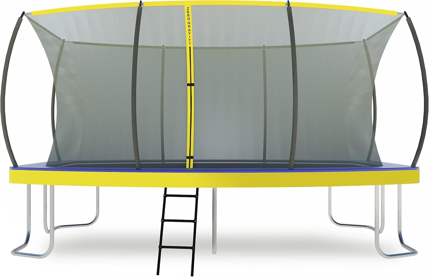 Rectangular Garden Trampoline 4.57x3.05m Safety Enclosure Ladder 130KG