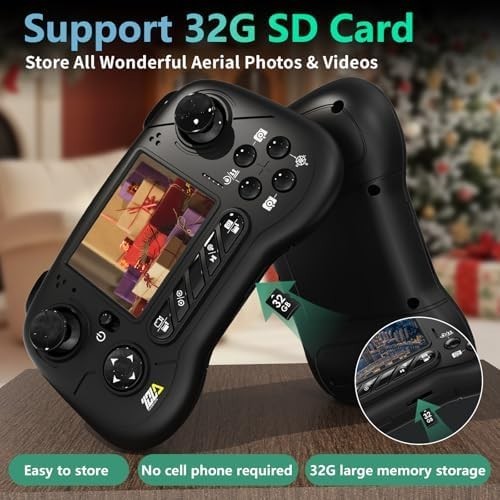 Brushless Drone with LCD Screen, HD Camera & Real-Time FPV for Beginners