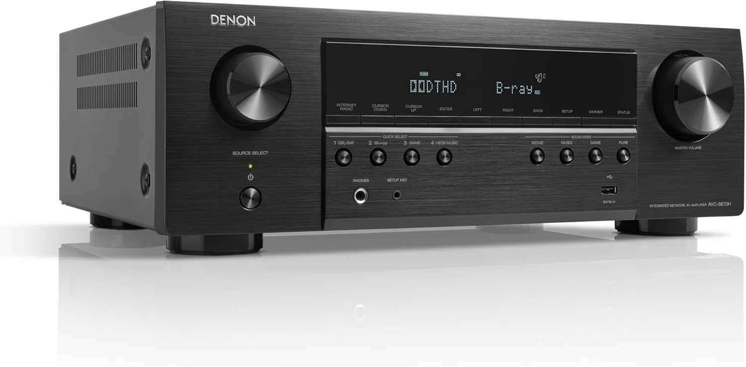 5.2-Channel 8K AV Amplifier Dolby TrueHD DTS-HD Wi-Fi Bluetooth Alexa