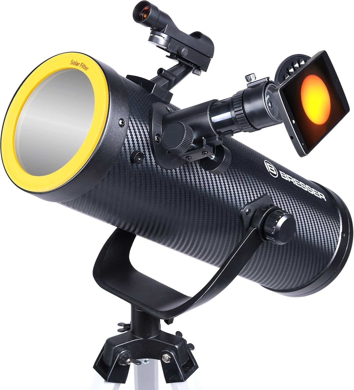 114/500 AZ Telescope Solar Filter Newtonian Moon Sun Viewing Tripod