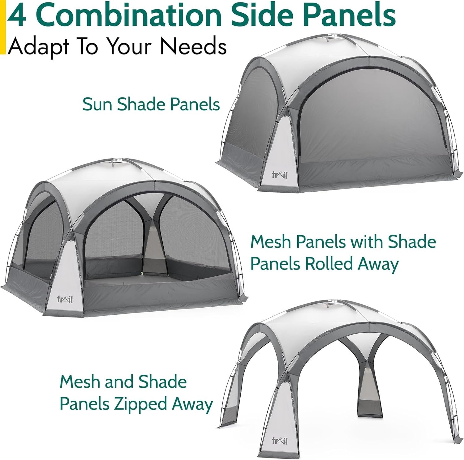 3.5m Waterproof Gazebo with Sides UPF50+ Festival Shelter