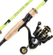 2-Piece Travel Fishing Rod & Reel Combo – Saltwater & Freshwater Kit