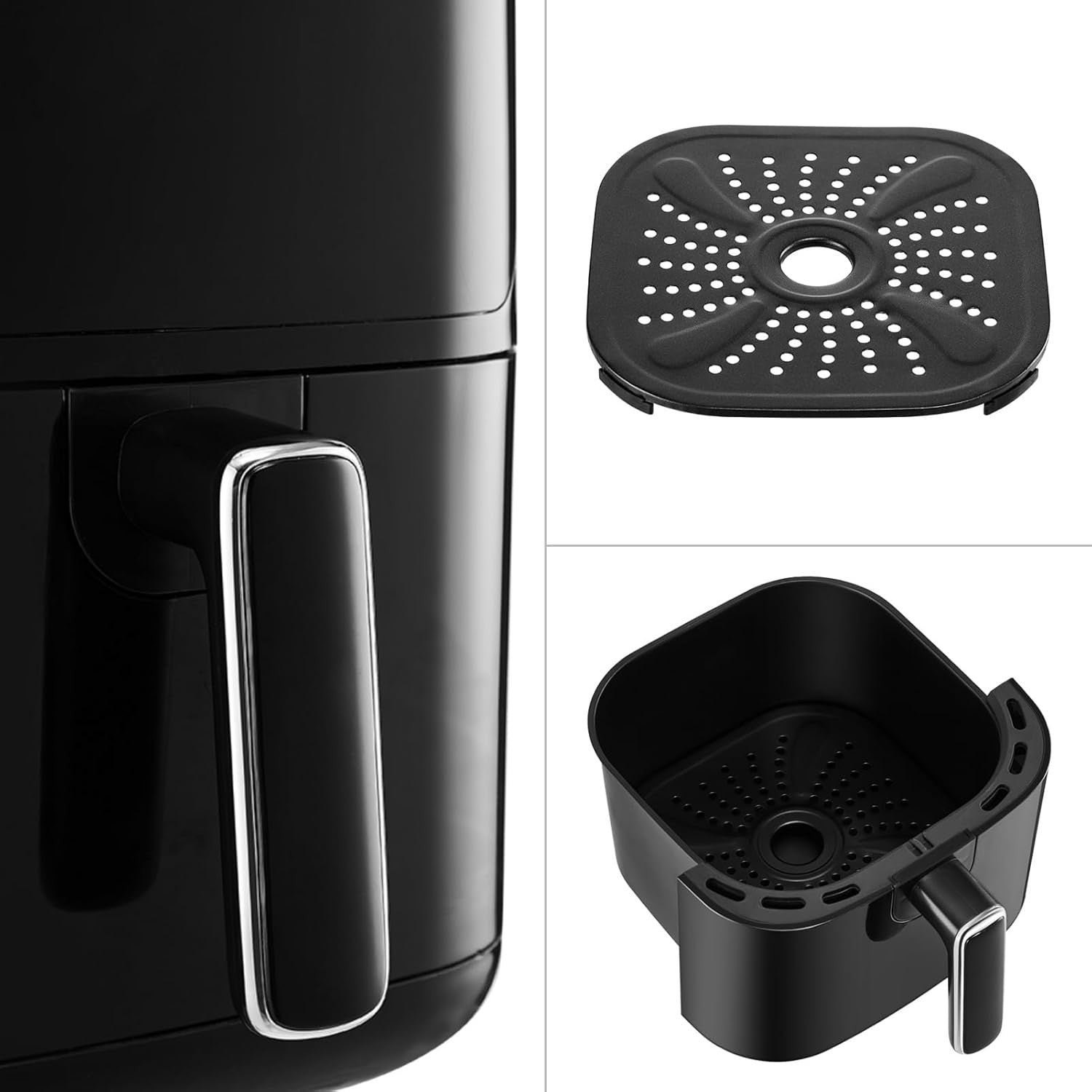 4.7L Digital | Touchscreen | 8 Presets | Non-Stick | 1400W Compact Air Fryer