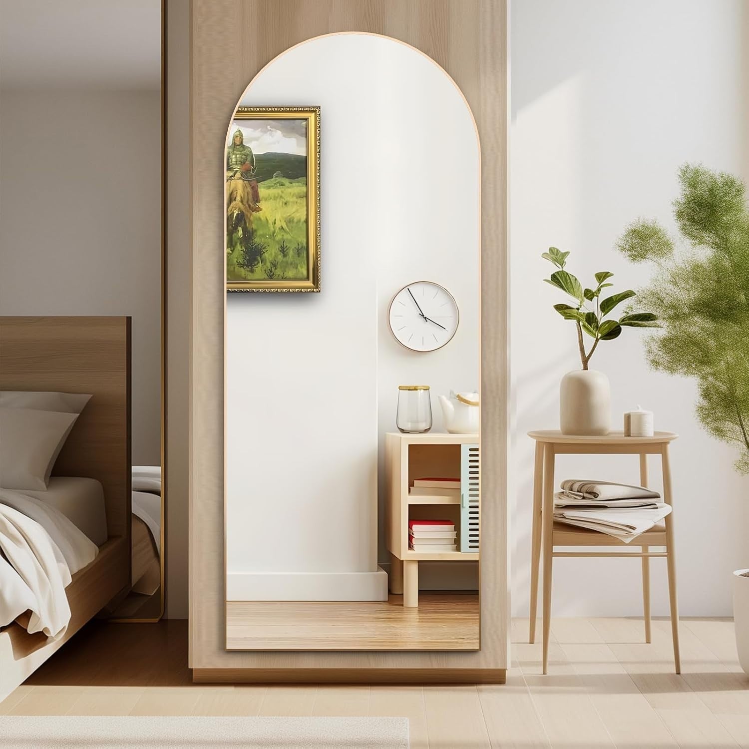 Gold Arch Full Length Mirror 165x60cm Floor Standing Wall Leaning