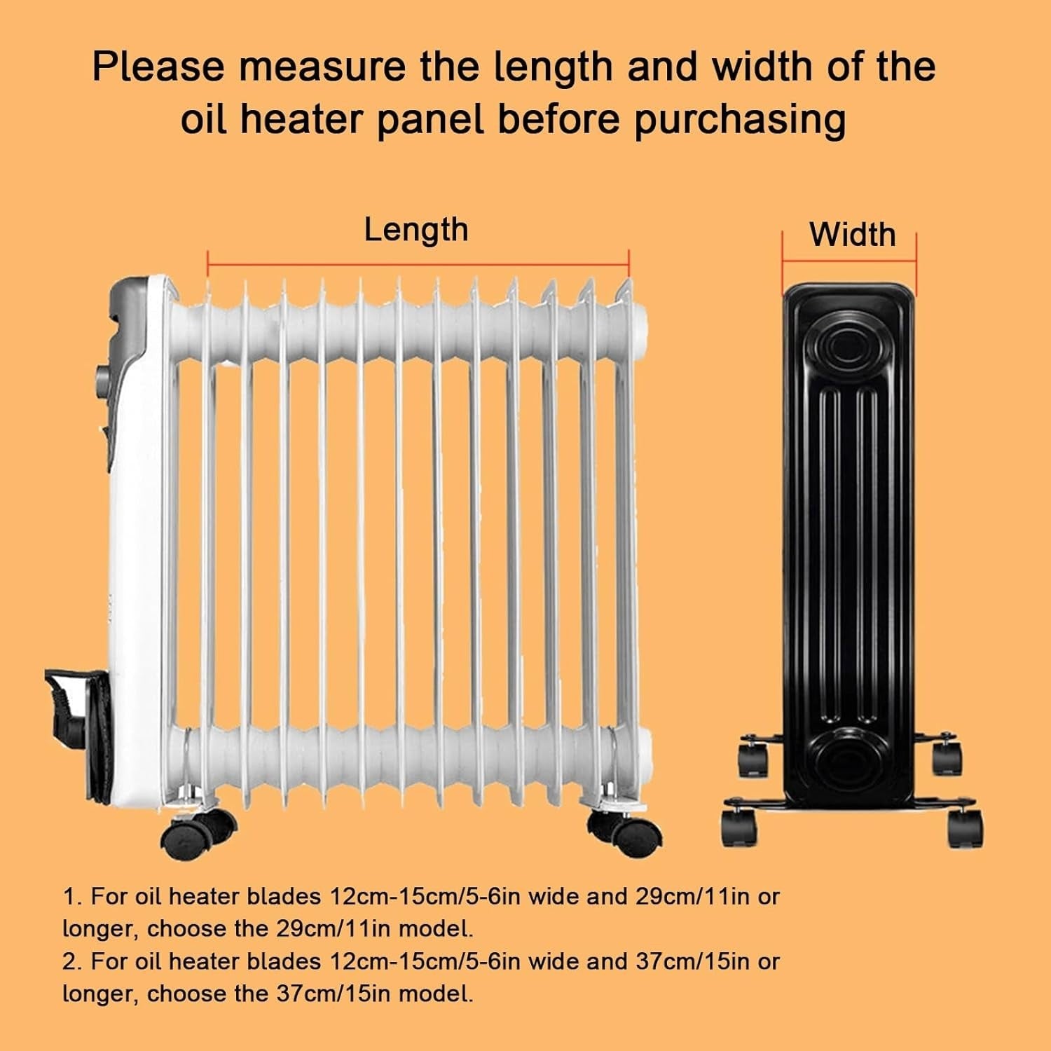 Adjustable Oil Radiator Clothes Dryer Rack with Humidity Box 37cm Indoor