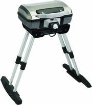 Outdoor Electric BBQ Grill with Folding Stand Portable Adjustable Heat
