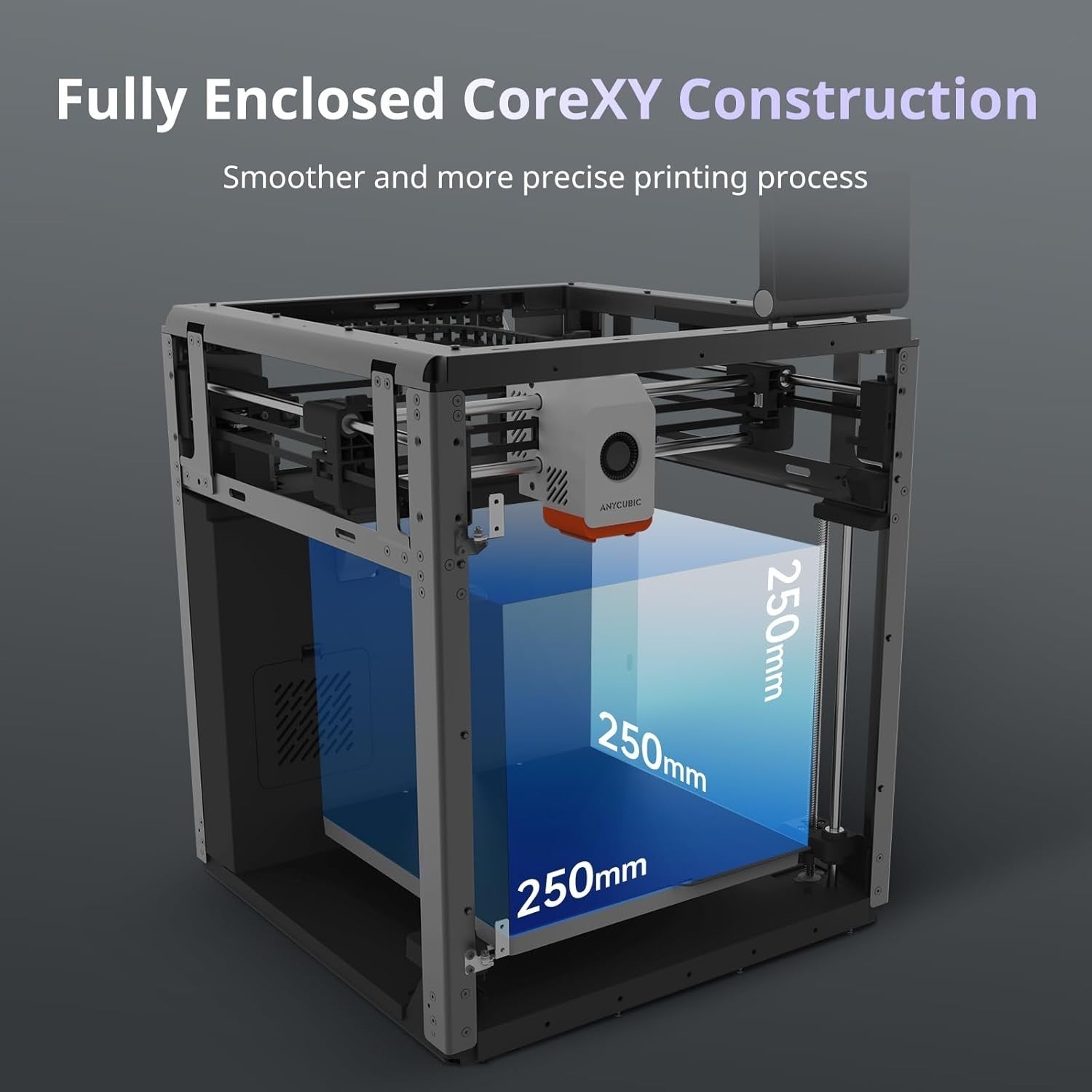 Enclosed CoreXY 3D Printer 600mm/s Auto Level 320°C Multicolor Ready