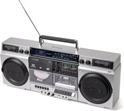 Retro Boombox Cassette CD Player with DAB/FM Radio, Bluetooth & USB