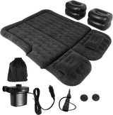 SUV Car Air Mattress Inflatable Back Seat Bed Flocking PVC Camping