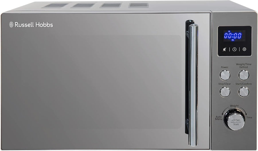 Stainless Steel 17L Digital Microwave Blue LED Display Compact