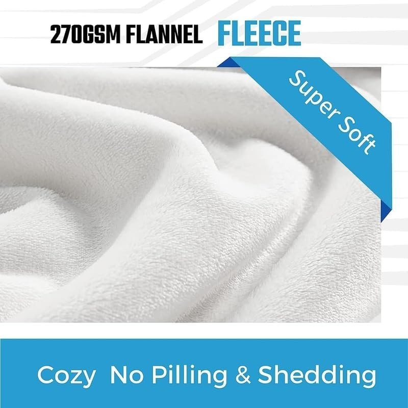 Dog Head Animal Weighted Blanket 180x220 cm Flannel for Sofa & Bed