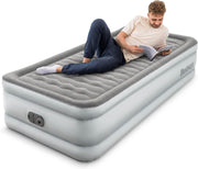 Luxury Single Air Bed Built-In Electric Pump Raised Inflatable Mattress