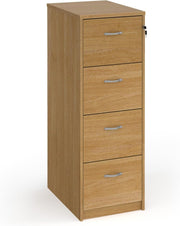 Oak Executive Filing Cabinet 4 Drawer Lockable Foolscap Storage