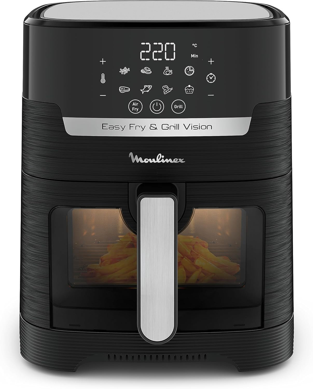 Air Fryer Grill Combo 4.6L Window Touch Screen Extra Crisp Fast Cook