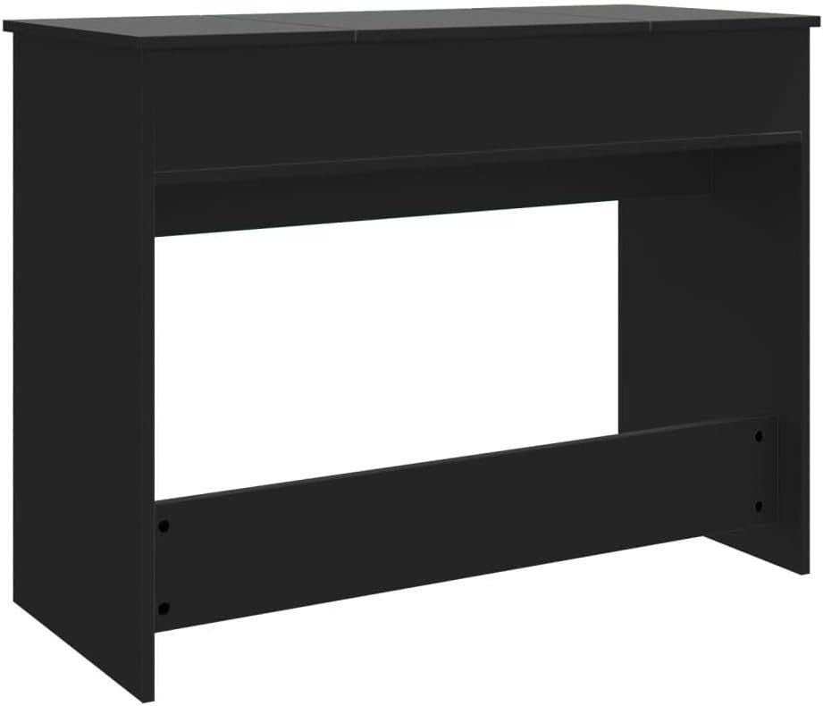 Modern Black Dressing Table Vanity Desk with Mirror & Storage for Makeup