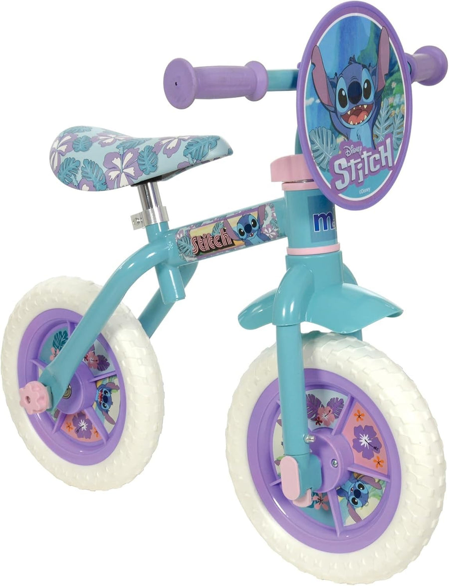 2 in 1 Kids Balance Bike Training Bike 10" Pedals Stabilisers Toddler