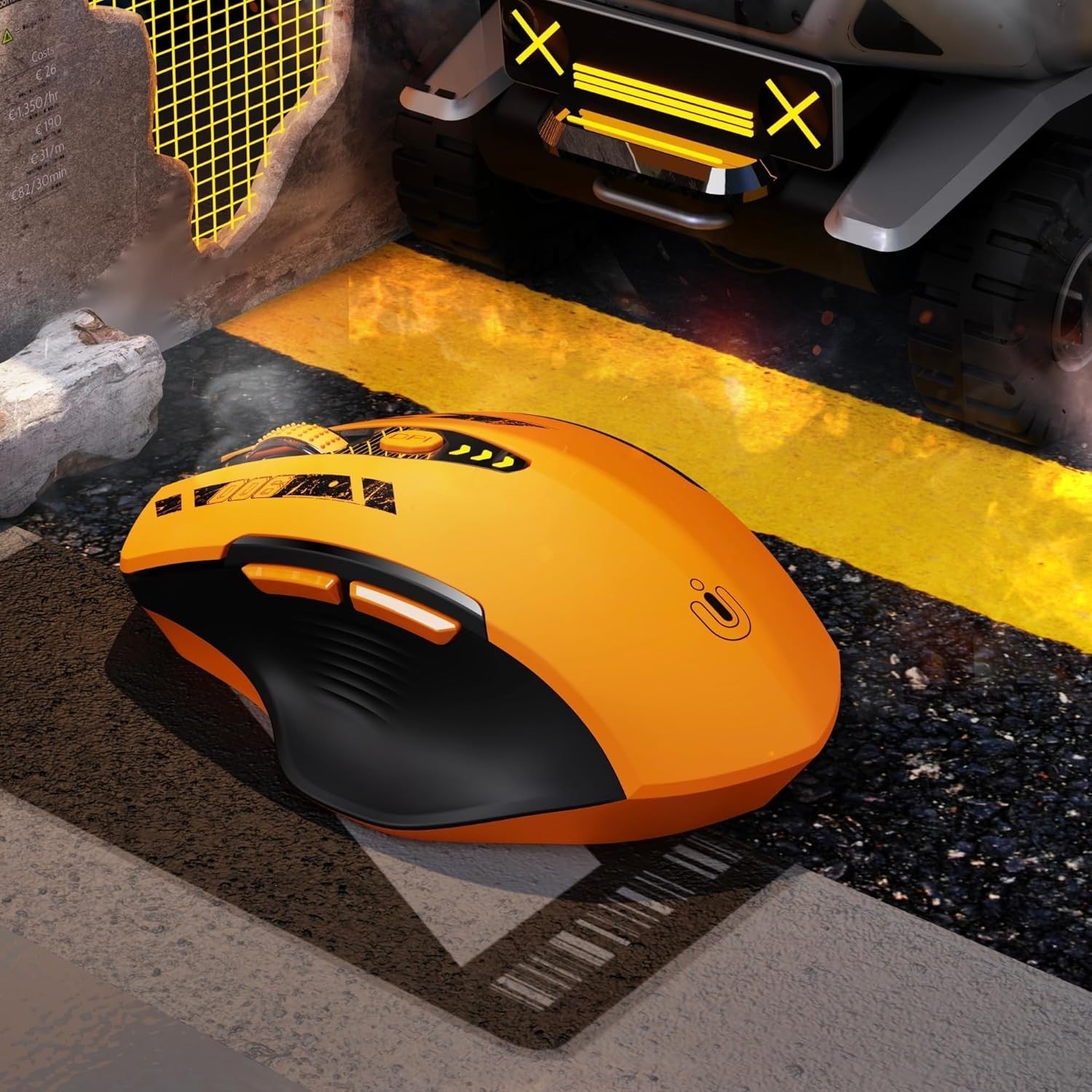 Tri Mode Wireless Mouse Rechargeable Bluetooth 2.4G Adjustable DPI Ergonomic