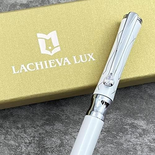 Pearl White Crystal Ballpoint Pen Luxury Executive Gift Set