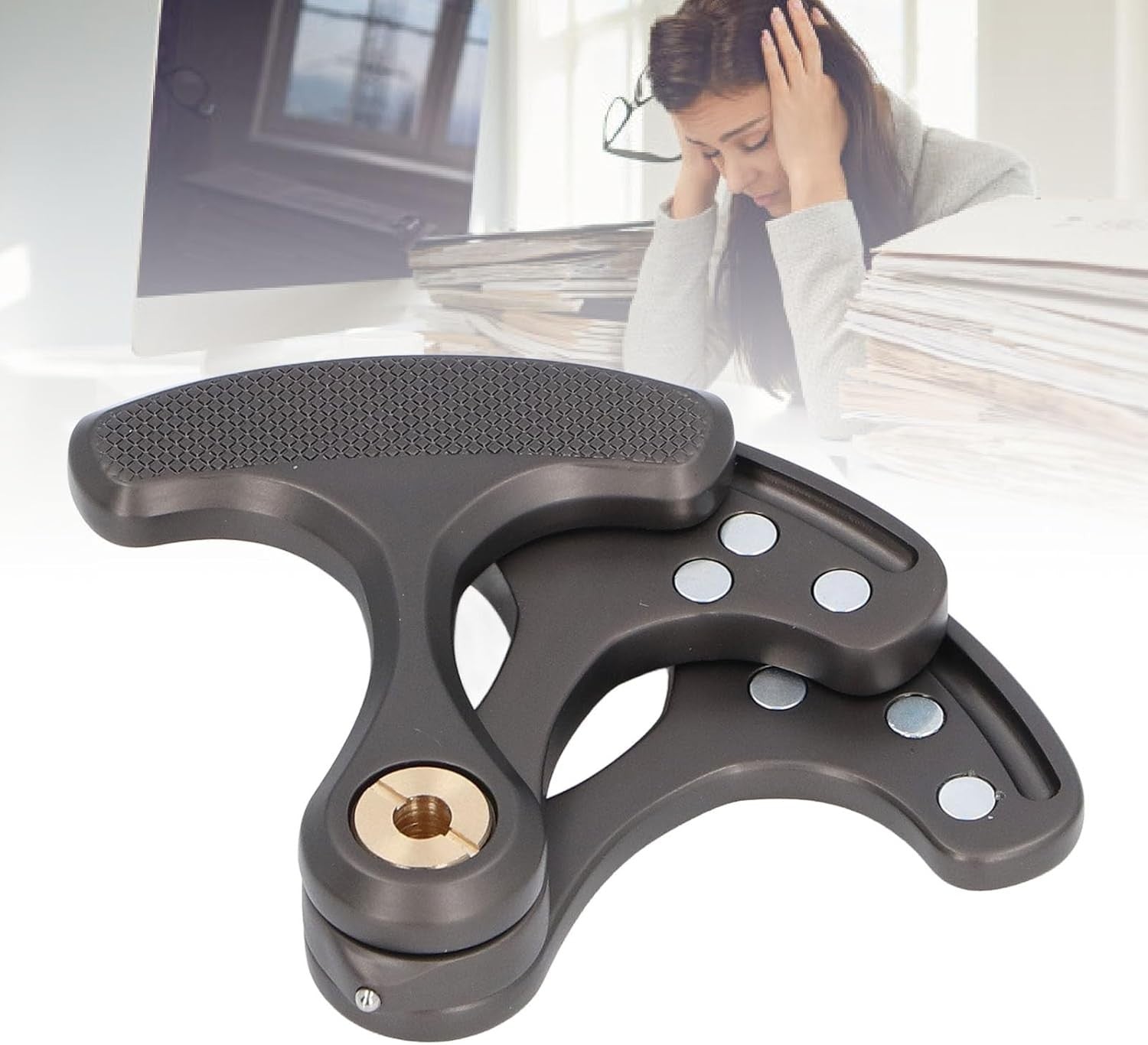 Magnetic Metal Clicker Fidget Toy Stress Relief ADHD Focus Pocket Tool