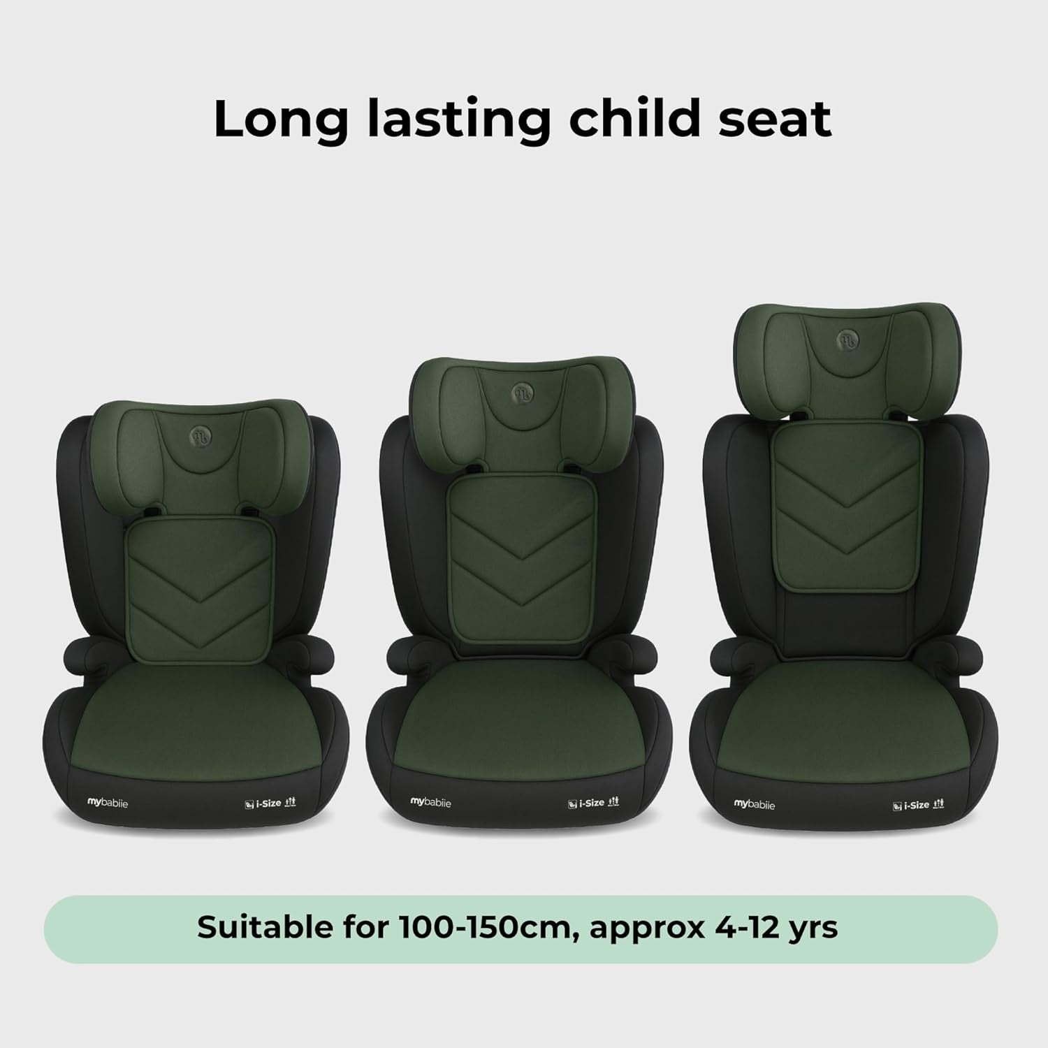 Highback Booster Car Seat ISOFIX 2/3 4–12Y Adjustable Headrest