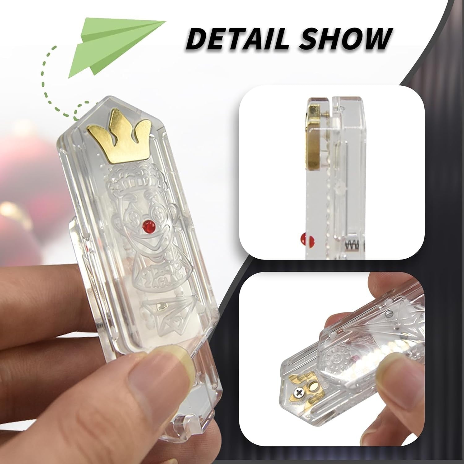 Mechanical Fidget Slider Loud Click Stress Relief ADHD EDC Pocket Toy
