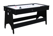 2 in 1 Air Hockey Pool Table Combo Game Set Wood Sturdy Easy Assembly
