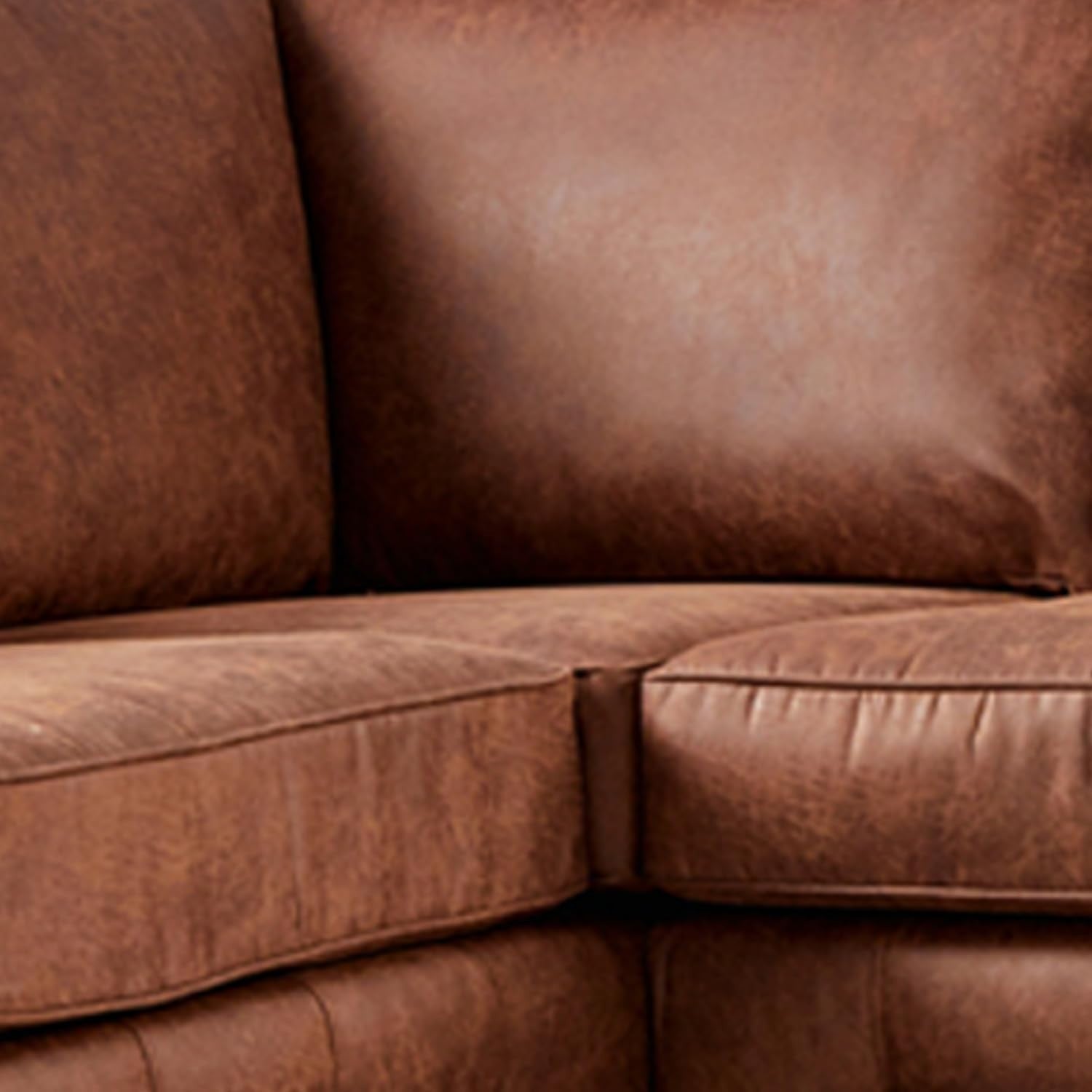 Tan Brown Leather Chesterfield Corner Sofa 5 Seater – Country Style Comfort