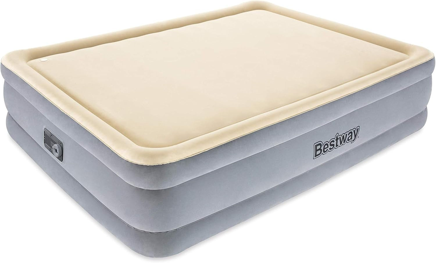 Queen Airbed 80"x60"x18" Inflatable Foam Top with Built-In AC Pump
