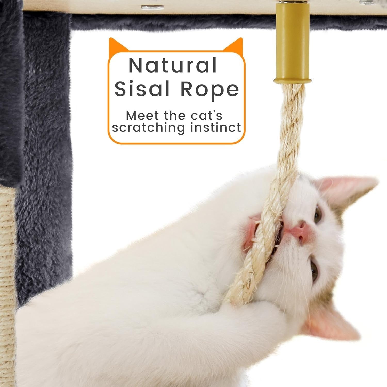 182cm Large Cat Tree Tower Dark Grey Multi Level Condo Scratching Posts