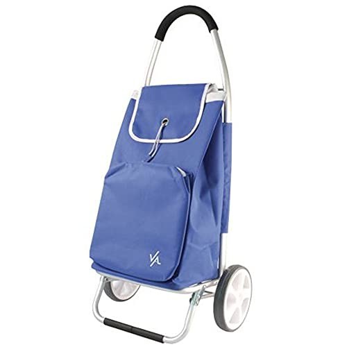 Insulated Shopping Trolley 50L Lightweight 2 Wheel Grocery Cart Foldable