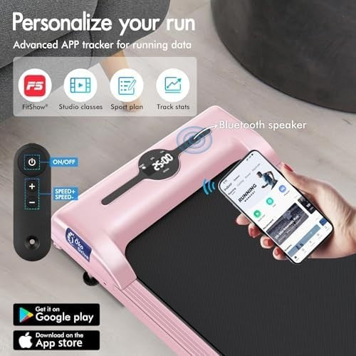 3-in-1 Walking Pad Treadmill 9km/h Quiet 2.2HP Foldable Wide Belt App Control