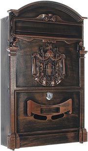 Wall Mounted Lockable Mailbox Secure Post Box Large Slot Weatherproof Steel