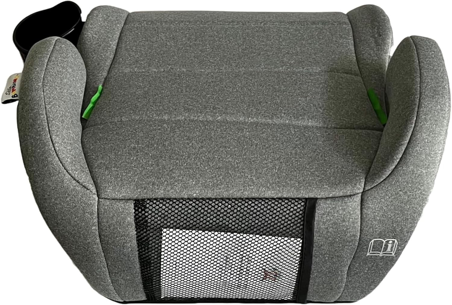 i-Size Booster Seat 125–150cm Cushion Car Seat for Kids 6–12 Years Grey