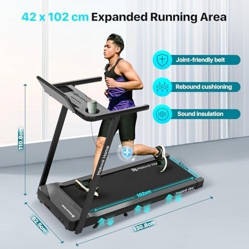 Smart AI Walking Pad Treadmill 2.5HP Foldable Incline Home Office