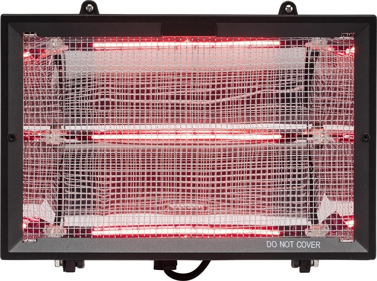 Outdoor Infrared Heater 1300W Wall & Pole Mount | Fast Heat | Safe & Slim