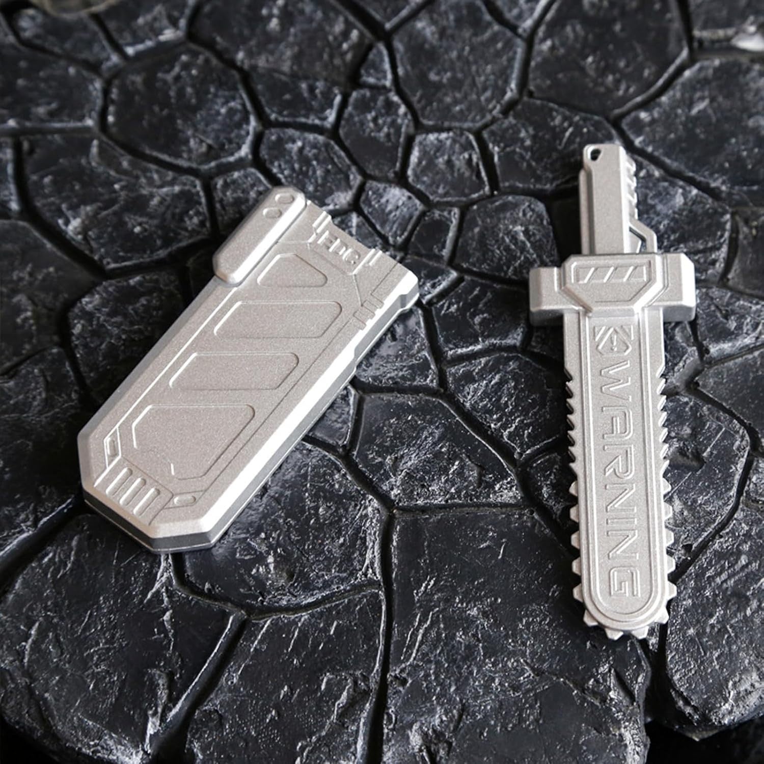 Metal Sword Fidget Slider Clicker Silent Stress Relief EDC
