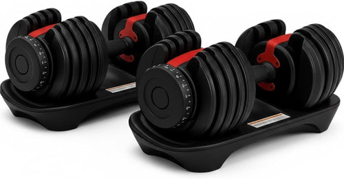 24KG / 40KG Adjustable Dumbbells Quick Dial Non-Slip Home Gym Weights