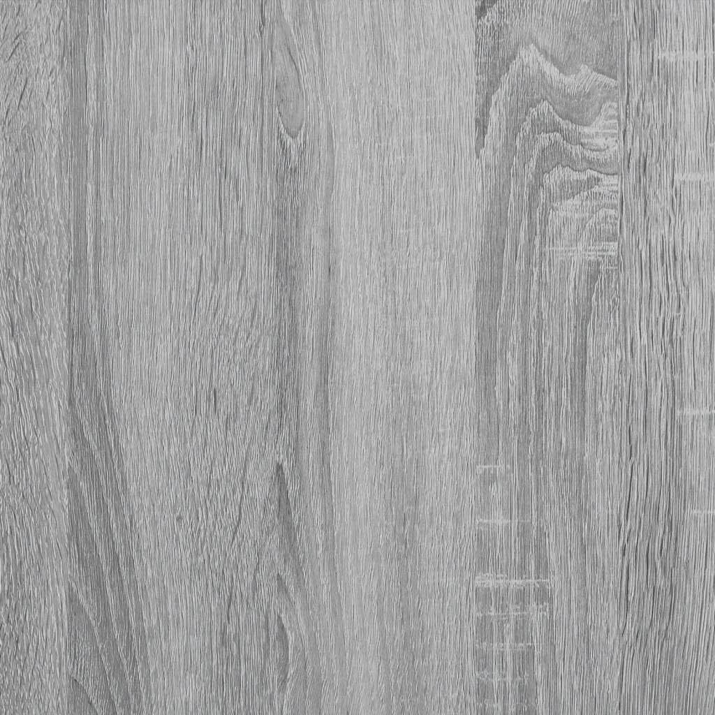 Grey Sonoma Radiator Cover Shelf | Modern MDF Slatted Cabinet 149x20x82cm