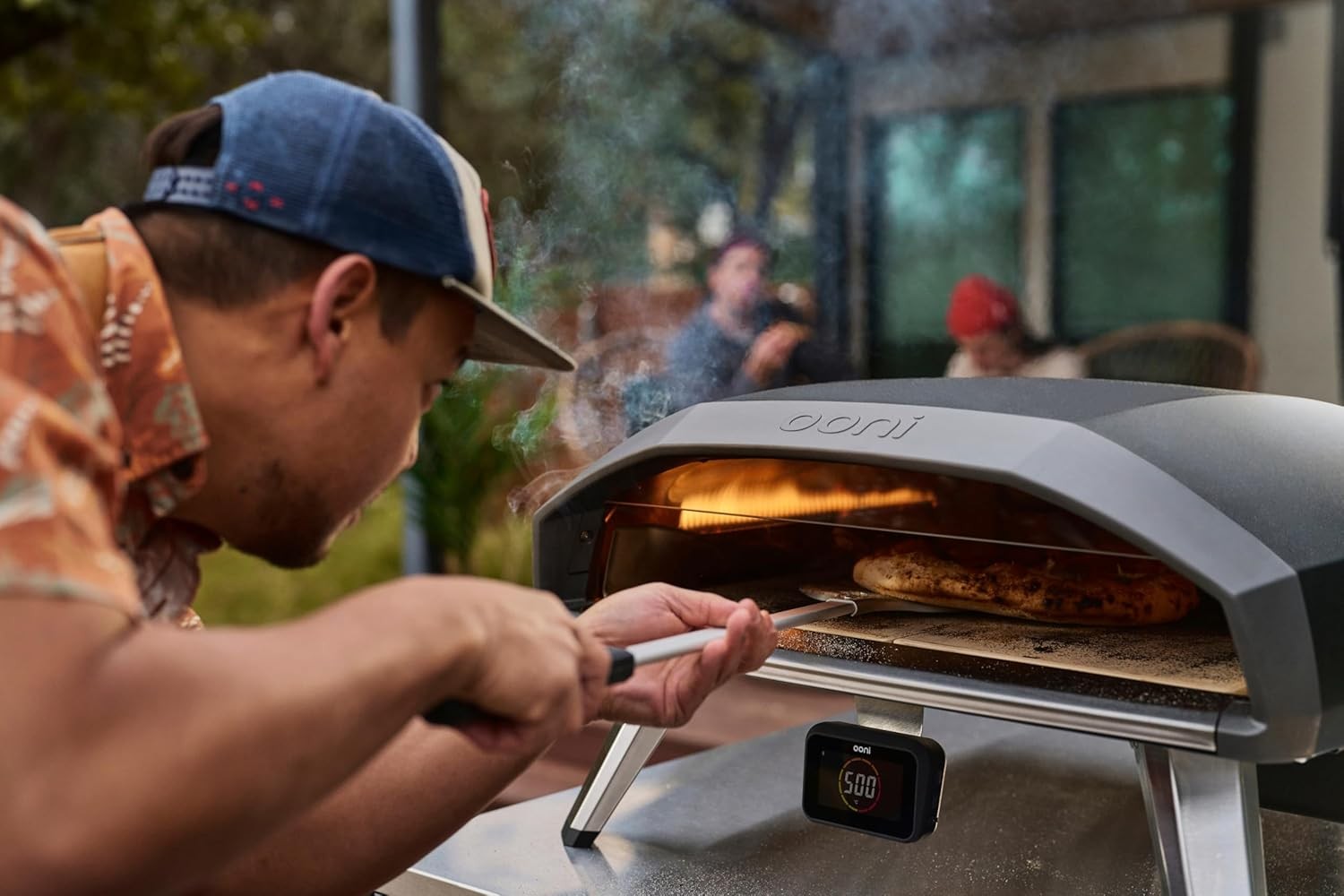 18" Gas Pizza Oven 500°C Outdoor Propane Grill Stainless Steel 60s Cooking