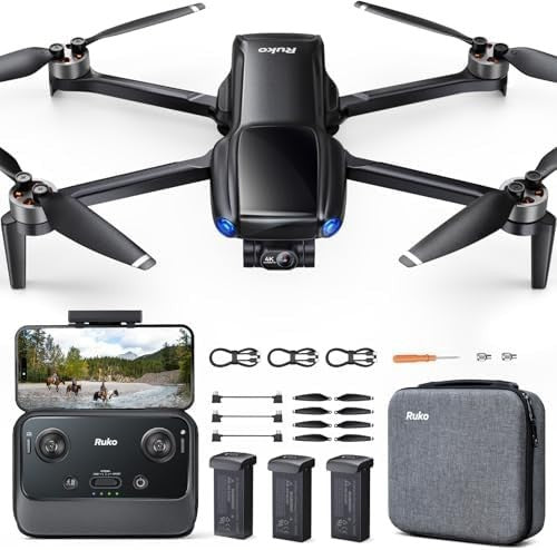 Foldable 4K Drone with 8K Photo, 3-Axis Gimbal, GPS Return & 96Min Flight
