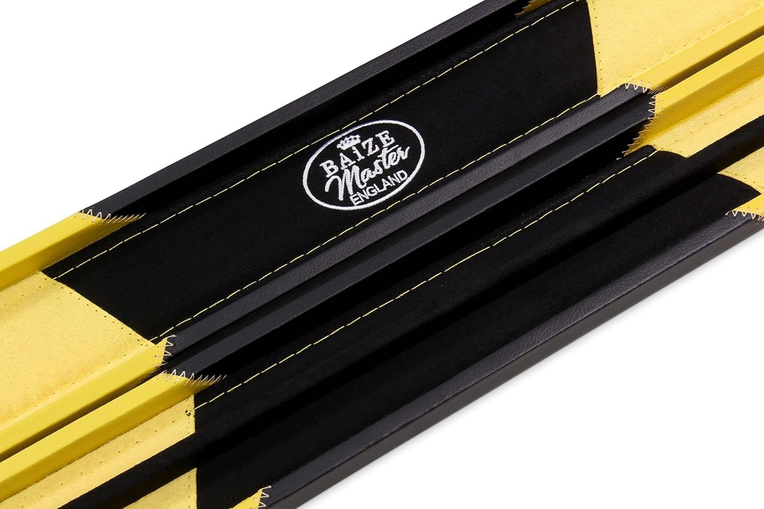 Yellow Hard Cue Case Snooker Pool 2 Piece Centre Joint Protective