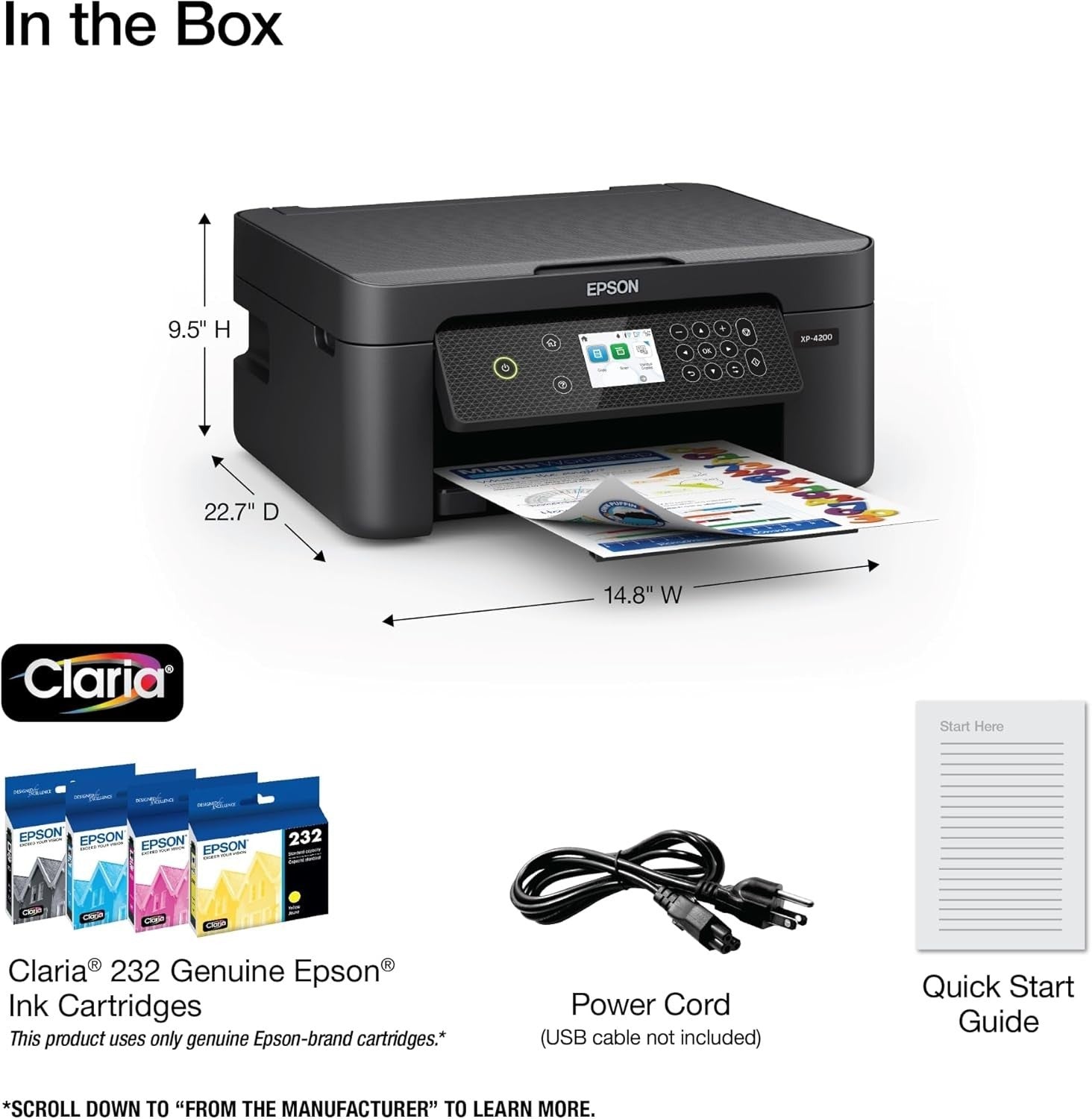 Home XP-4200 Wireless Colour All-in-One Printer Black | Scan Copy