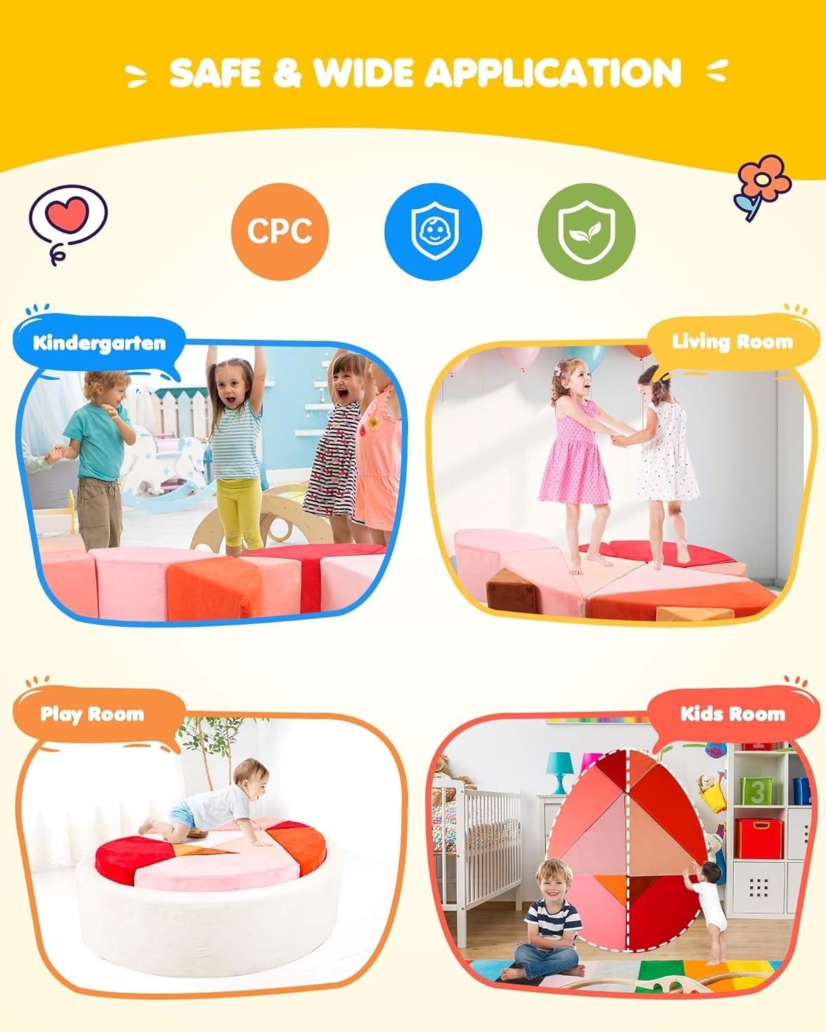 Modular Kids Egg-Shaped Play Sofa with Ball Pit – Soft, Creative Fun
