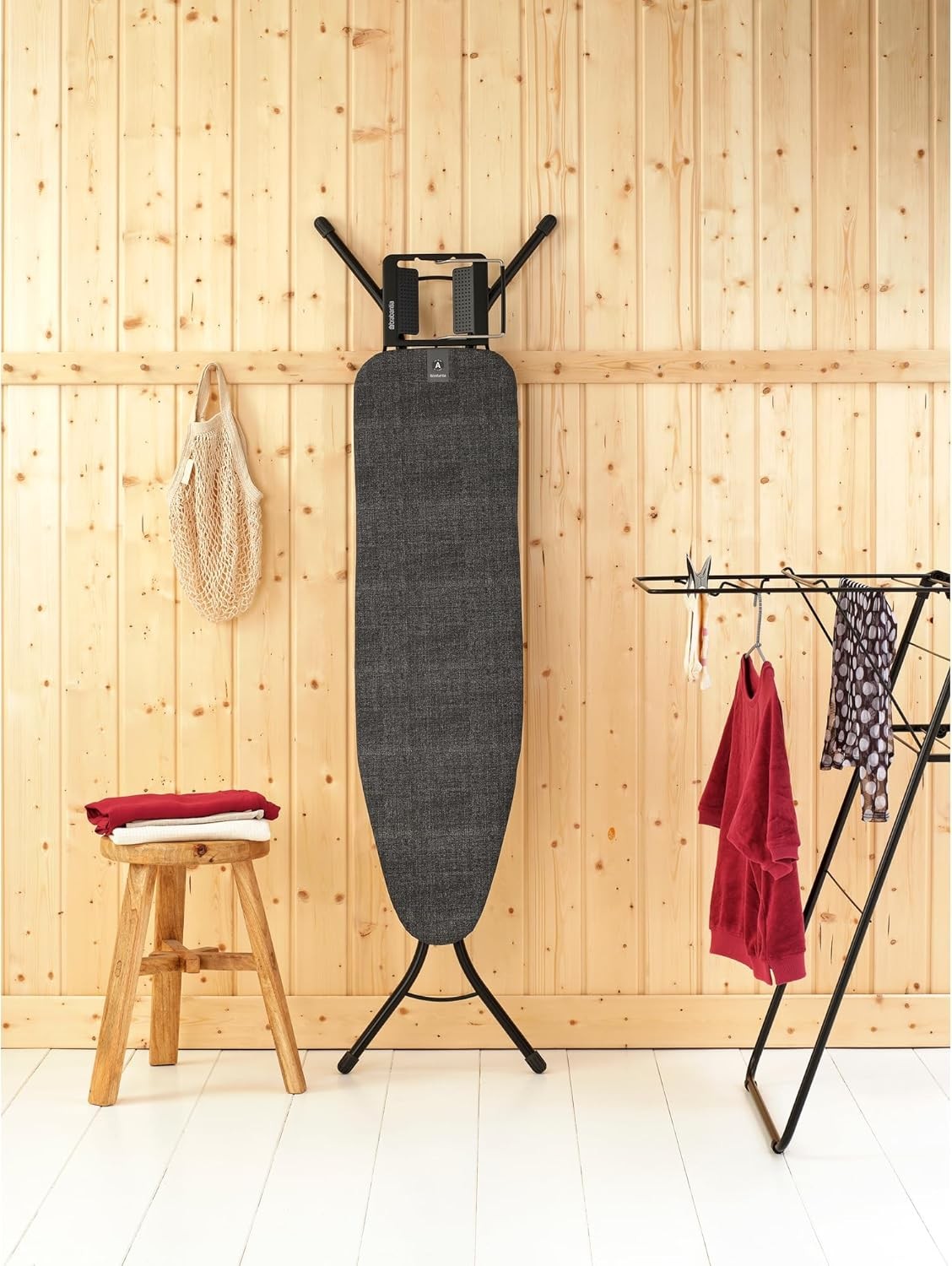 Compact Ironing Board 110x30cm Adjustable Height Steam Iron Rest Foldable
