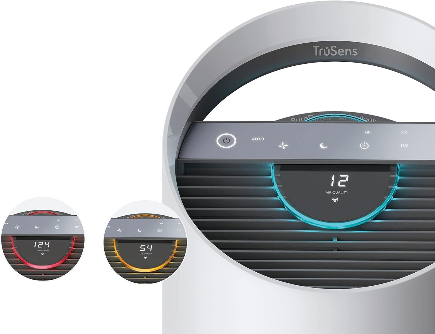 Smart Air Purifier H13 HEPA UV-C Alexa App Sensor Large Room 60m²