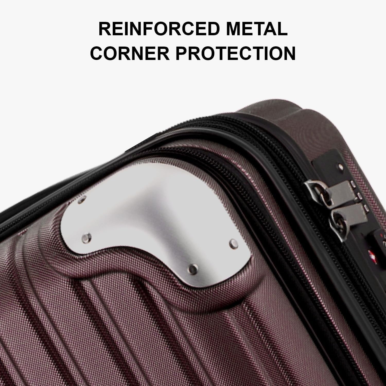 Expandable Cabin Suitcase 20in Hardshell Spinner Carry On Laptop TSA