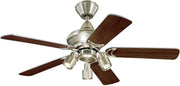 Westinghouse 105CM Kingston Ceiling Fan, Brushed Aluminum, 5 Blades, 3 Lights