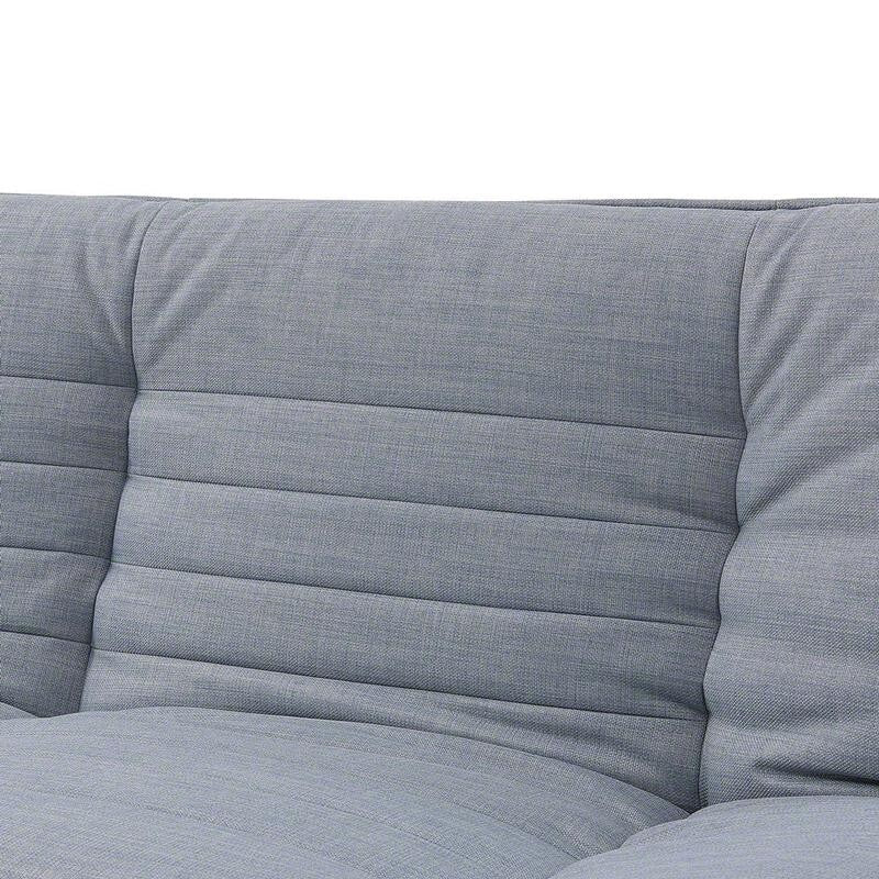 3 Seater Grey Sofa Bed Click Clack | Charcoal Contrast Fabric & Chrome Legs