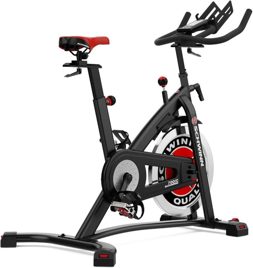 Studio Pro Belt-Drive Spin Bike 18kg Flywheel SPD Pedals Friction Trainer