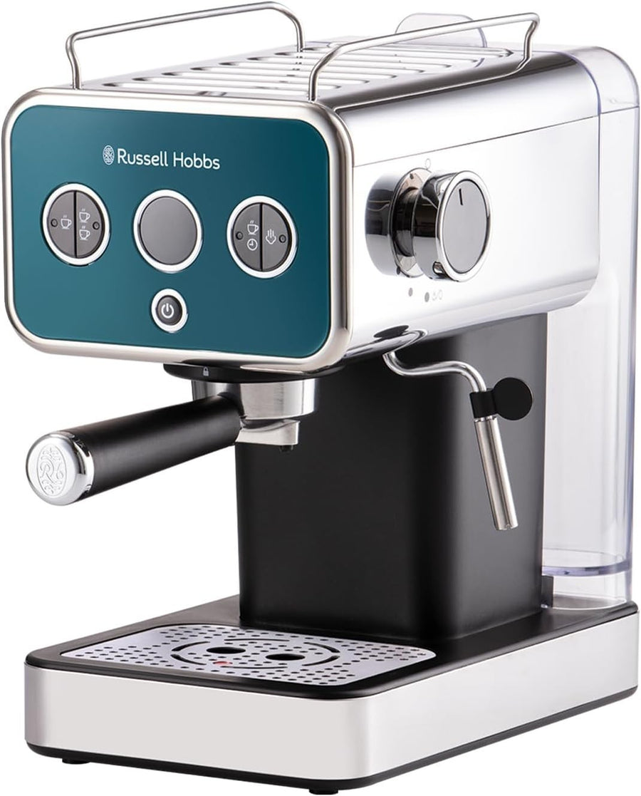 15 Bar Espresso Coffee Maker Frother 1.1L Tank Latte Cappuccino Machine Steel